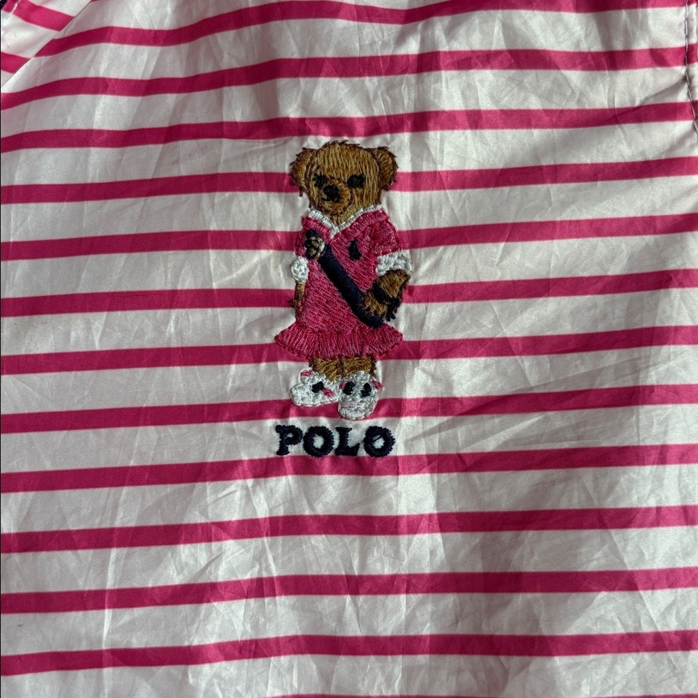 Polo Ralph Lauren Bear Striped Windbreaker size 3T - Picture 3 of 6